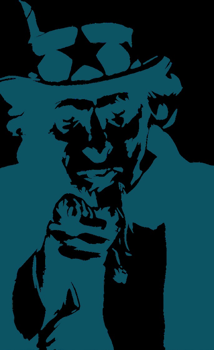 A cartoon Uncle Sam pointing directly at the viewer.